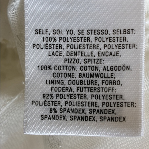 Meadow Rue Victorian Pleated Lace Swiss Dot Peplum Blouse Medium - Picture 6 of 14